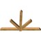 Ekena Millwork Kennewick Rough Sawn Timber Gable Bracket, Western Red Cedar, 72"W x 45"H x 4"D x 4"F, 15/12 Pitch GBW072X45X0404KEN00RWR - alternate 4